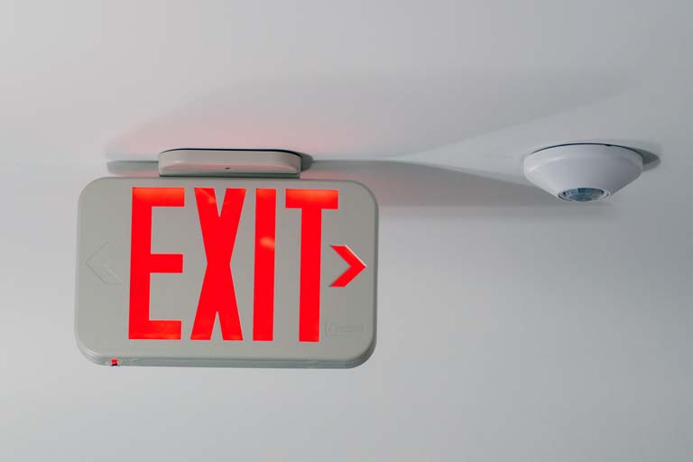 emergency exit sign