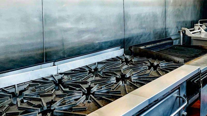 Commercial kitchen stove and grill, showcasing a clean and well-maintained cooking area